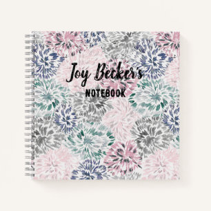 Floral Abstract Customisable  Notebook