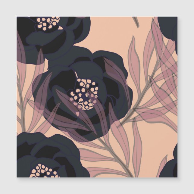 Floral abstract elegance, artistic background. (Front)