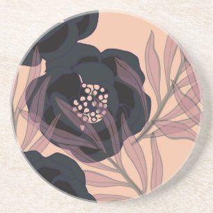Floral abstract elegance, artistic background. coaster