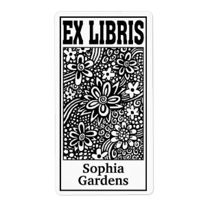 Floral Abstract Ex Libris