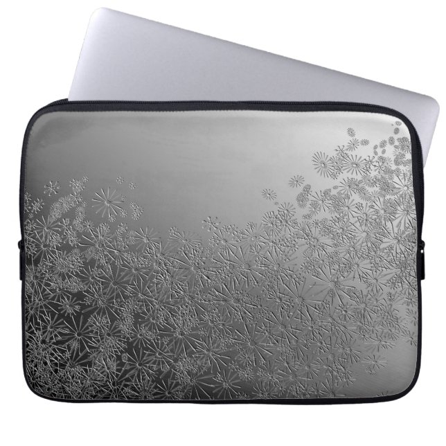 Floral abstract. laptop sleeve (Front)