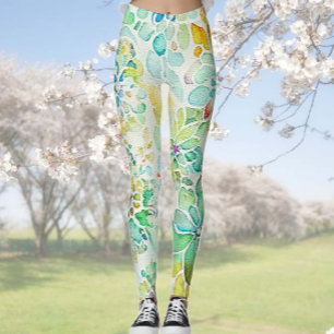 Floral Abstract Leggings