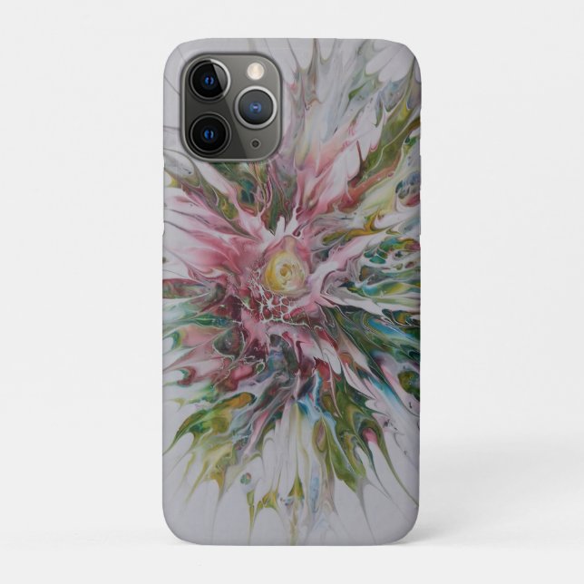Floral abstract Luggage I Phone Case (Back)