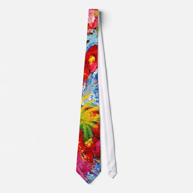 Floral Abstract Tie (Front)