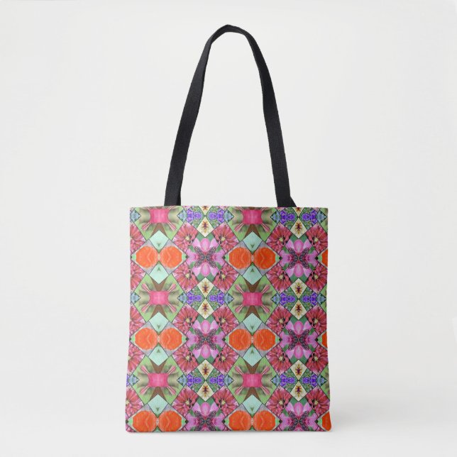 Floral abstract tote bag (Front)