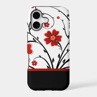 floral abstract with black bar