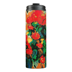 Floral abstraction based on the works of Van Gogh. Thermal Tumbler