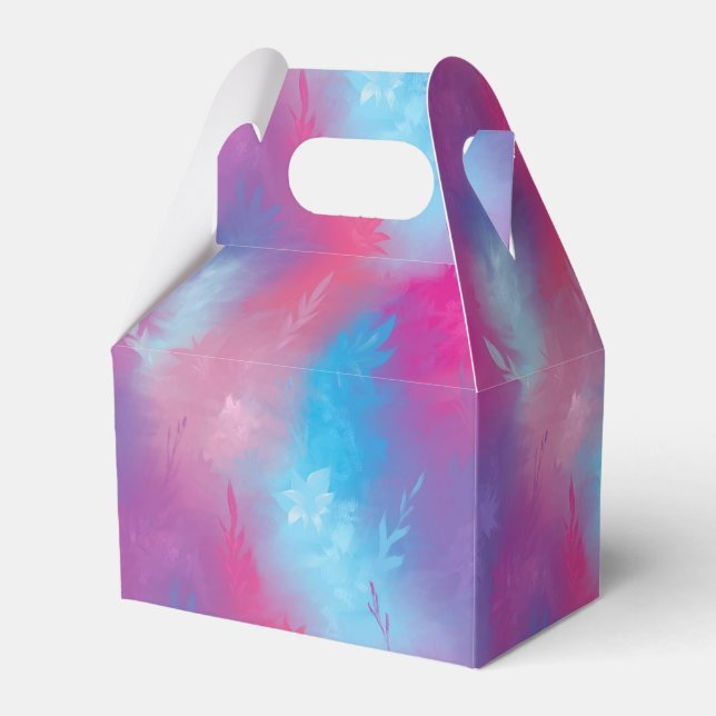 Floral abstraction favour box (Front Side)