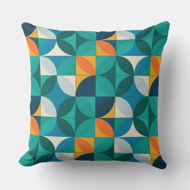 Floral Accent Pillow for Living Room | Soft Linen  (Front)