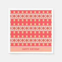 Floral Accented Prtty Rust Pink And Coral Designer