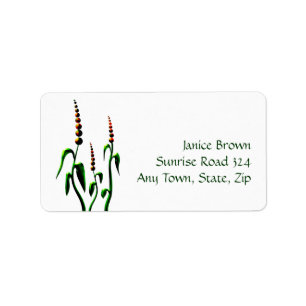 Floral Address Label