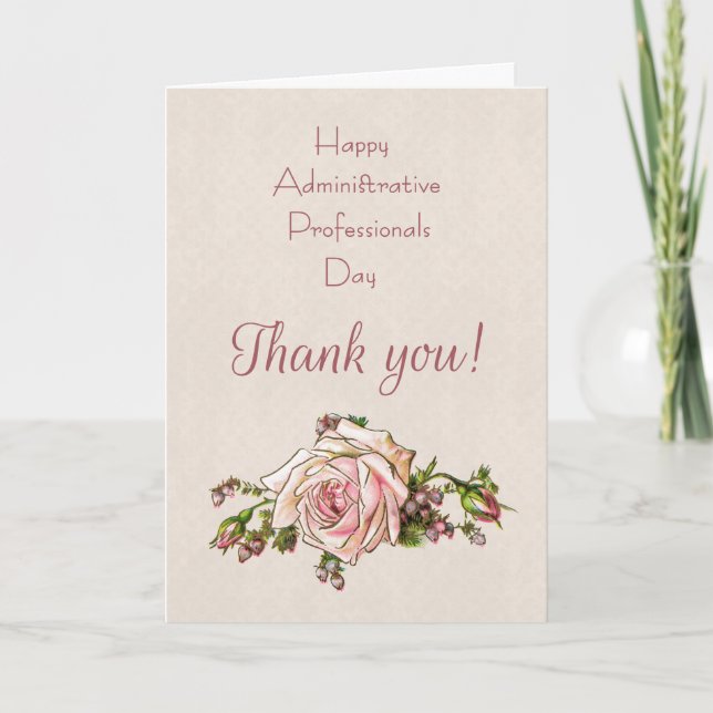 Floral Administrative Professionals Thank You (Front)
