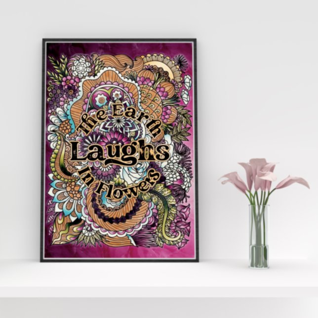 Floral Adult Coloring Quote Poster (Creator Uploaded)