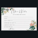 Floral Advice for the bride and groom cards<br><div class="desc">Gorgeous floral advice cards for the bride and groom. For more advanced customisation of this design,  e.g. changing layout,  font or text size please click the "CUSTOMIZE" button above. Please contact me for any questions!</div>