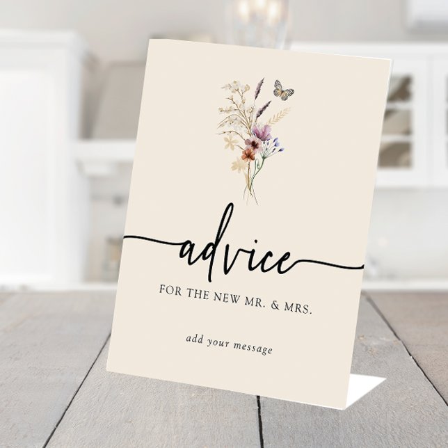 Floral Advice Wedding Sign (Floral Advice Wedding Sign
)
