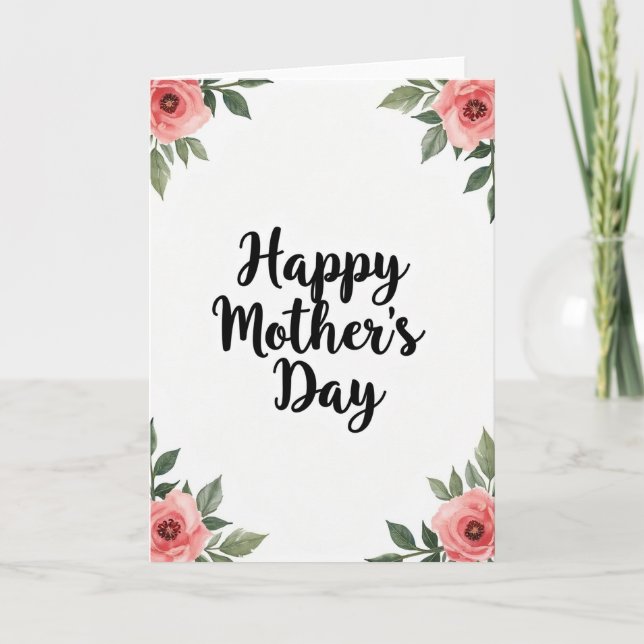 Floral Affection Message Card (Front)