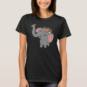 Floral Africa Safari Animal Flower Zoo Animal El T-Shirt