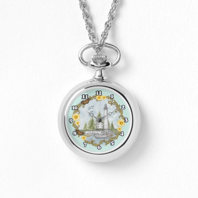 Floral Alabama Lighthouse Watch (Front)