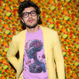 Floral Alien  T-Shirt