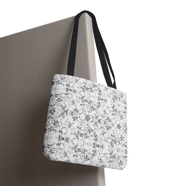 Floral All-Over-Print Tote Bag–Custom Name or Text Bag (Creator Uploaded)