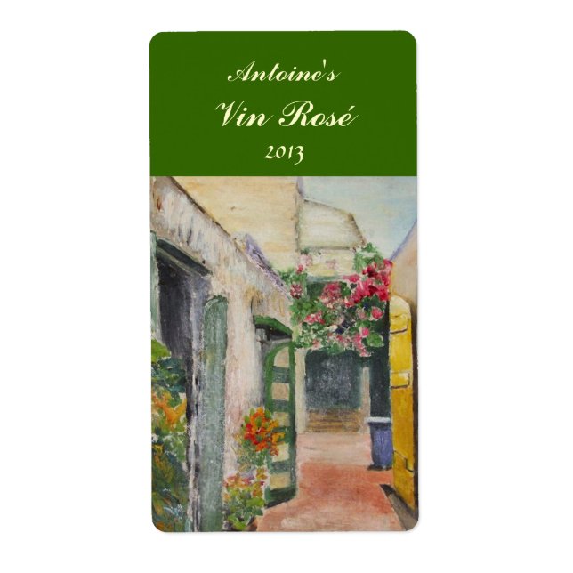 Floral Alley Wine Label (Front)