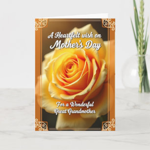Floral Amber Mothers Day Card