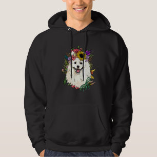 Floral American Eskimo Botanical Plant Flower Pet  Hoodie