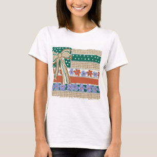 Floral American Flag Shirt PNG, Retro Coquette Bow