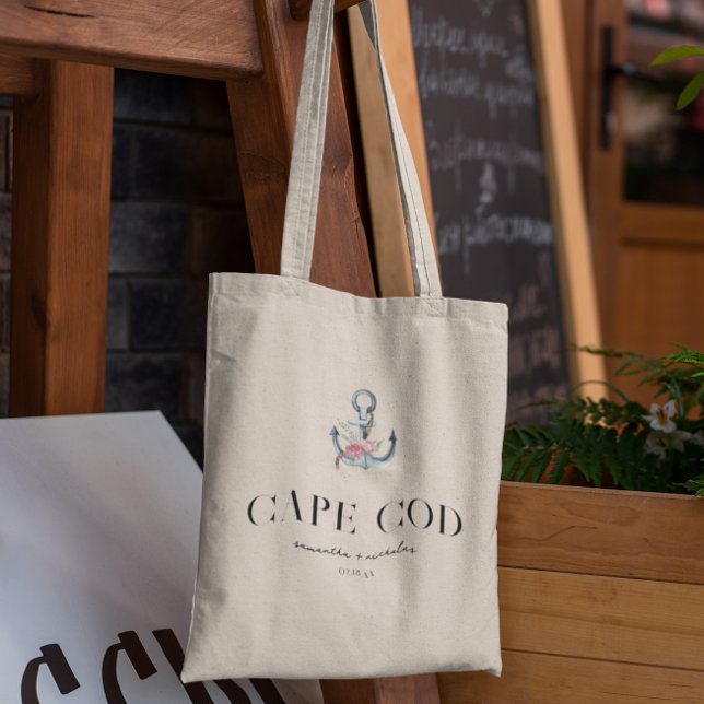 Floral Anchor Destination | Wedding Welcome Tote Bag (Creator Uploaded)