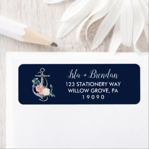 Floral Anchor   Navy Summer Wedding
