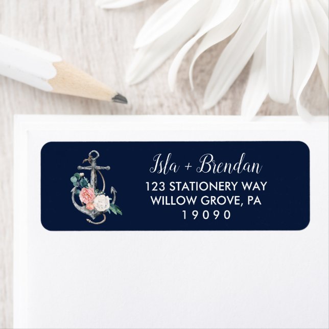 Floral Anchor | Navy Summer Wedding (Insitu)