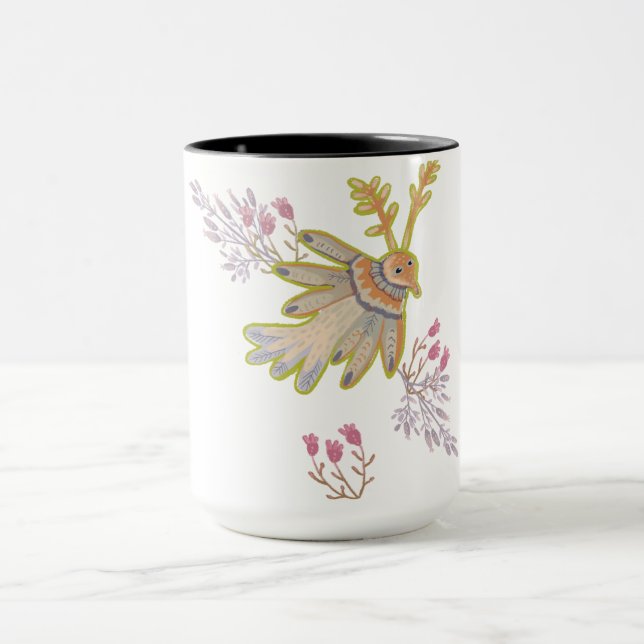 floral and birds mug (Center)