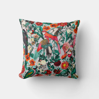 FLORAL AND BIRDS XIV-II CUSHION