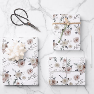 Floral and Botanical Wrapping Paper Sheets