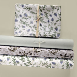 Floral And Butterflies Decoupage Wrapping Paper Sheet