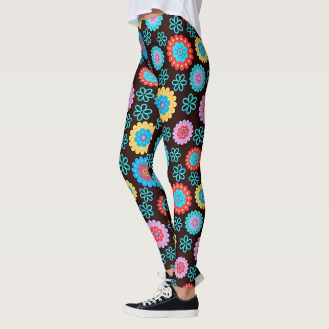 Floral and Colourful Leggings (Left)