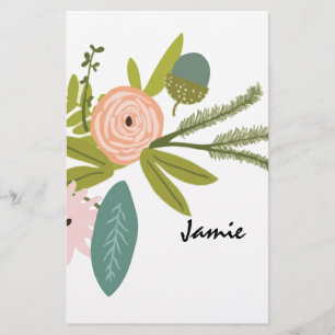 Floral and Fauna Stationery