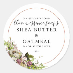 Floral and Foil   Soap Sticker