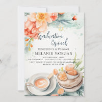 Floral and Food Bridal Brunch Invitation