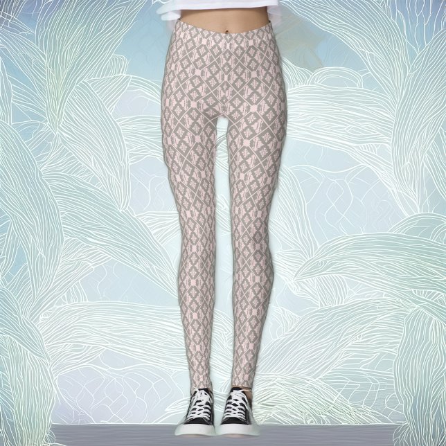 Floral and Geometric Harmony Leggings (Creator Uploaded)