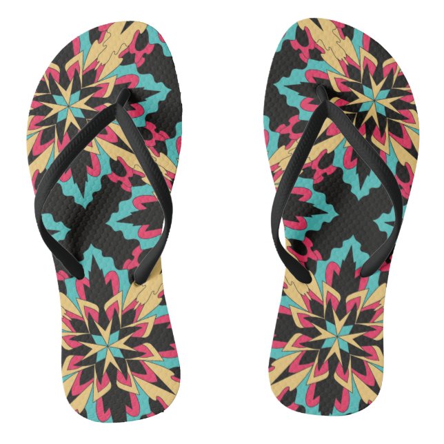  Floral And Glamour Seamless Fashion Cute  Flip Flops (Footbed)