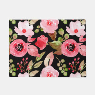 Floral And Glamour Seamless Pattern Colourful  Doormat