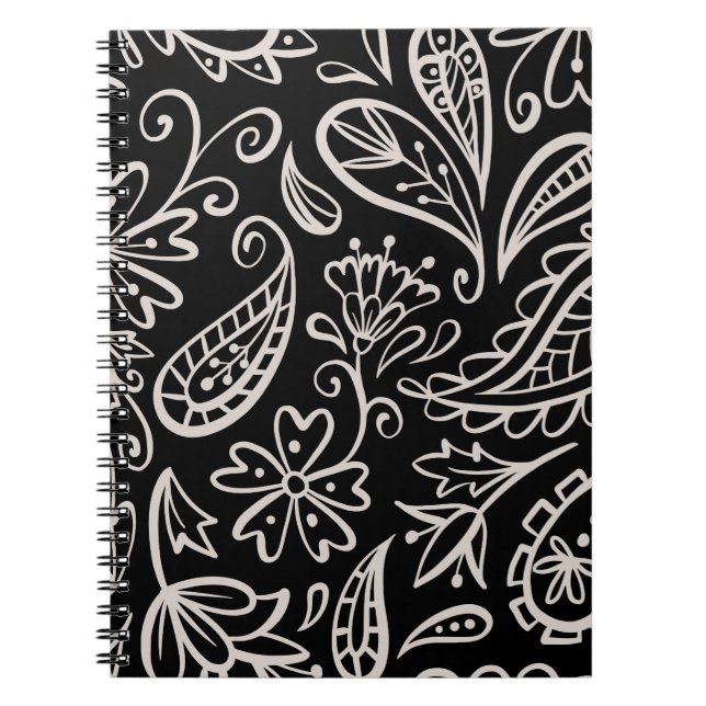 Floral And Glamour Seamless Pattern Modern Cute   Notebook (Front)