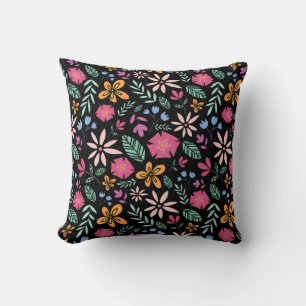 Floral And Glamour Seamless Pattern Natural Cushion