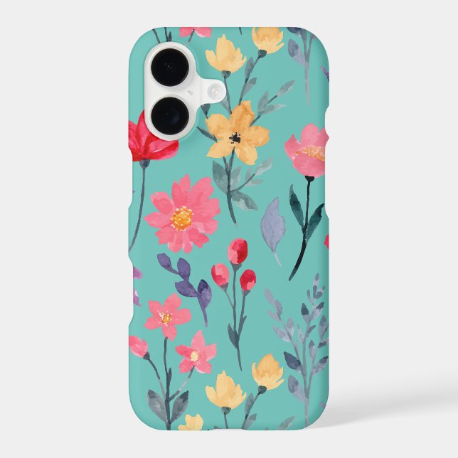 Floral And Glamour Seamless Pattern Nature     iPhone Case (Back)