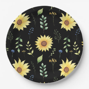  Floral And Glamour Seamless Pattern Spring    Paper Plate