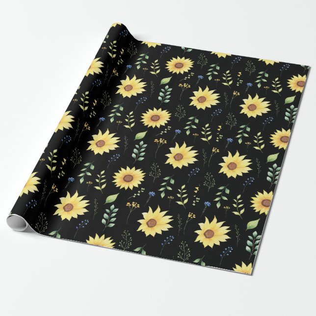  Floral And Glamour Seamless Pattern Spring      Wrapping Paper (Unrolled)