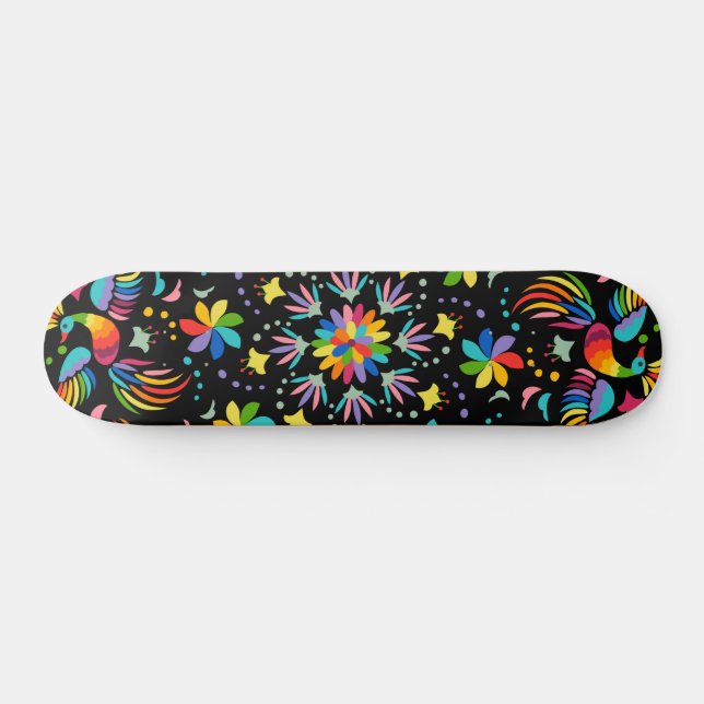 Floral And Glamour Seamless Pattern Summer   Skateboard (Horz)