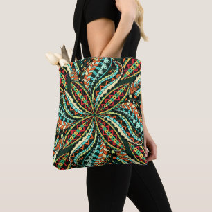Floral And Glamour Seamless Stylish Tote Bag