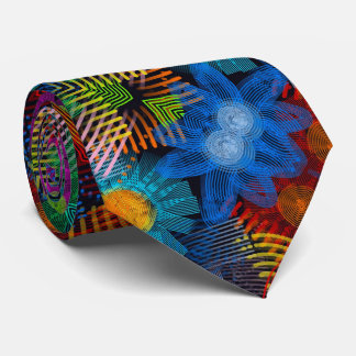 floral and modern tie